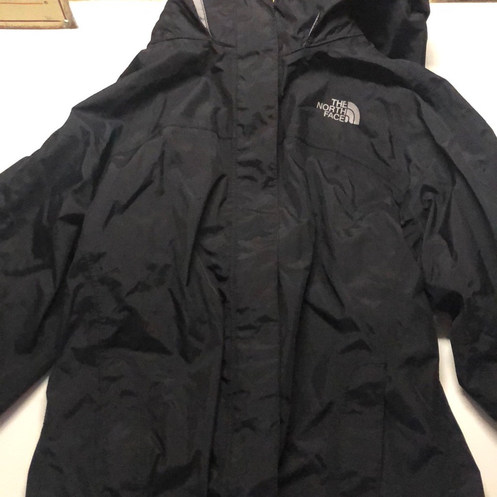Girls Black North Face Windbreaker
